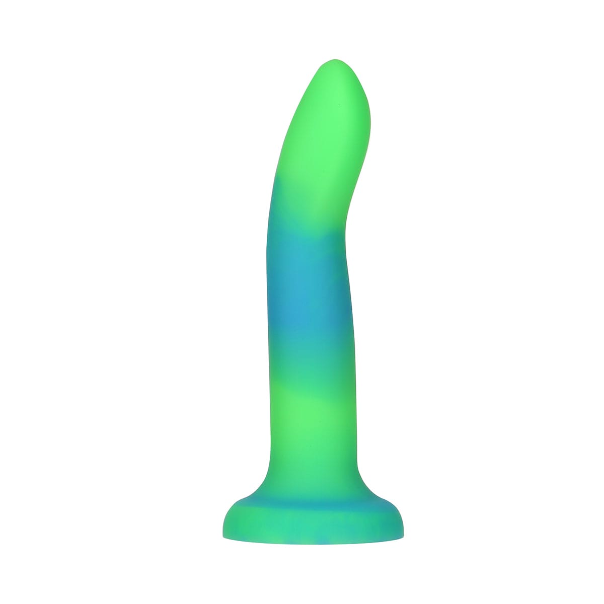 Buy Addiction Glow in the Dark Rave Dil 8  Inch    Green Blue  long and 1.40 thick dildo made by BMS.