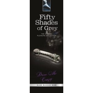 Buy Fifty Shades Drive Me Crazy Glass Massage Wand 7.5 long and 1.43 thick dildo made by Fifty Shades of Grey.