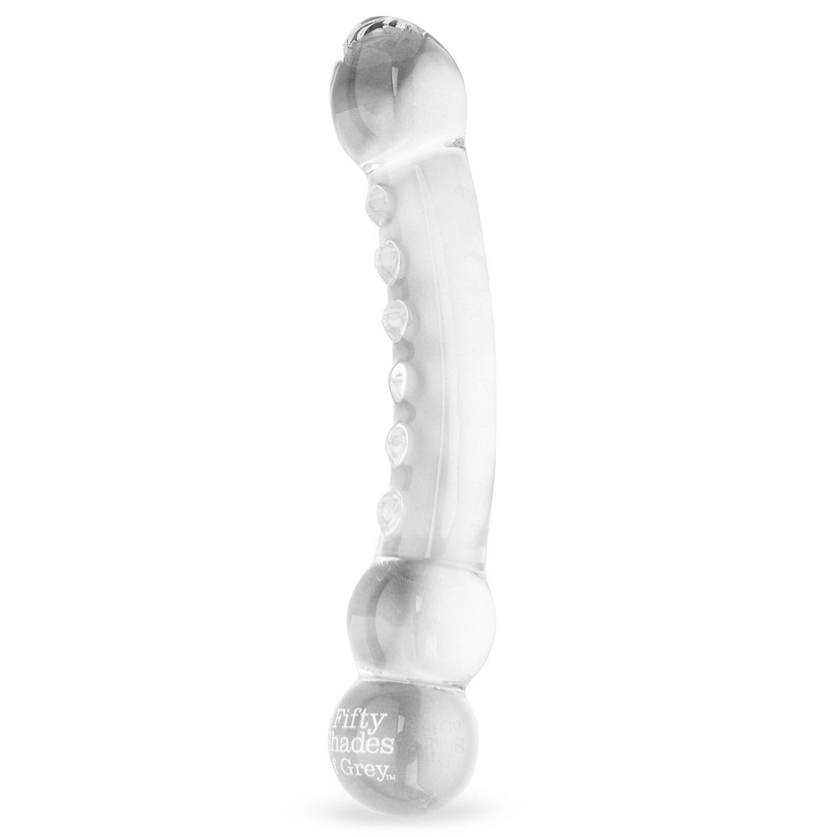 Buy Fifty Shades Drive Me Crazy Glass Massage Wand 7.5 long and 1.43 thick dildo made by Fifty Shades of Grey.
