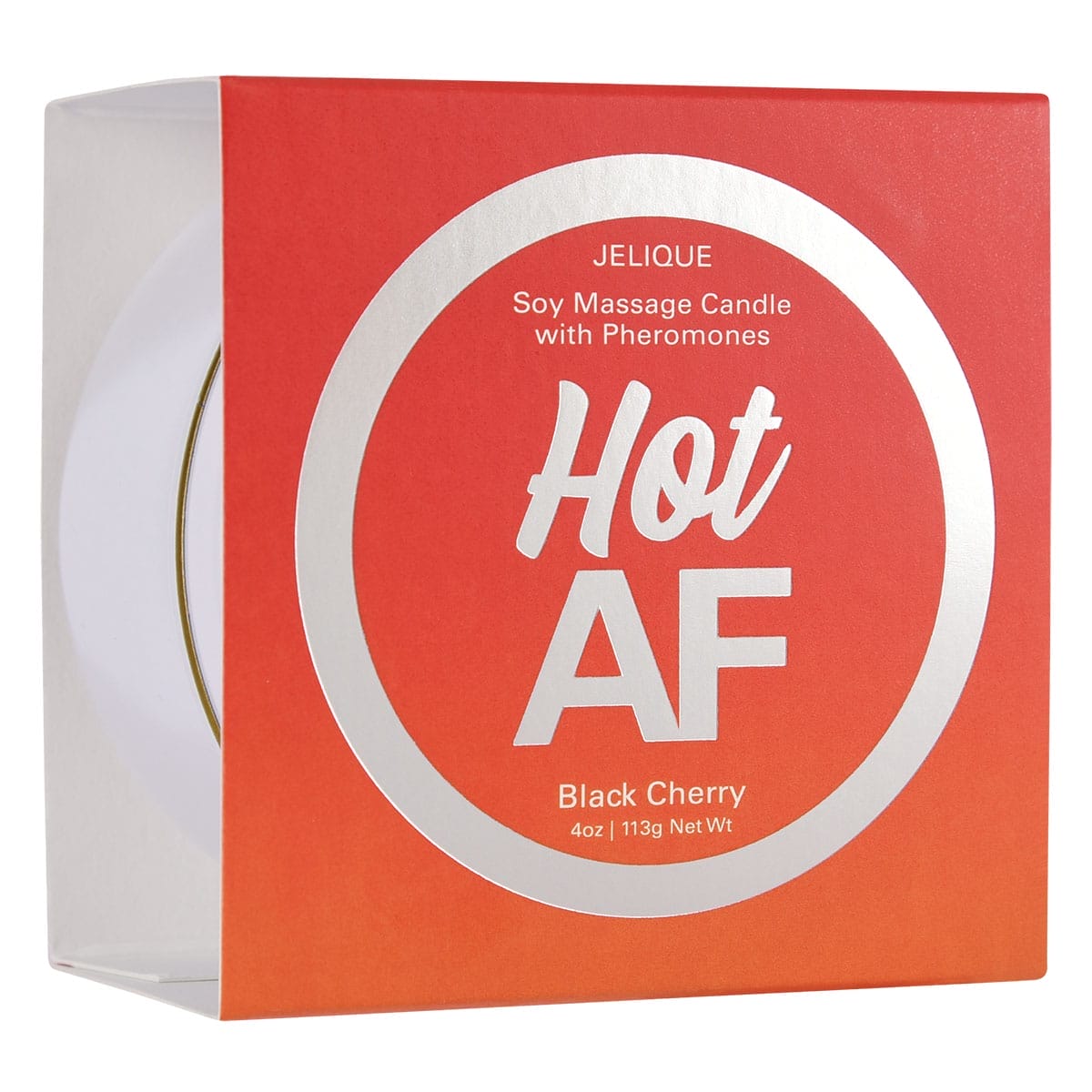 Buy Jelique Pheromone Massage Candle Hot AF Black Cherry 4oz for her or him.