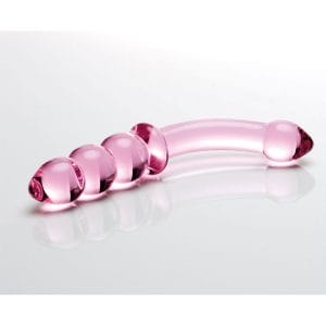 Buy Sex Kitten Pink Glass G Spotter Dil 9 long and 1.25 thick dildo made by Sex Kitten.