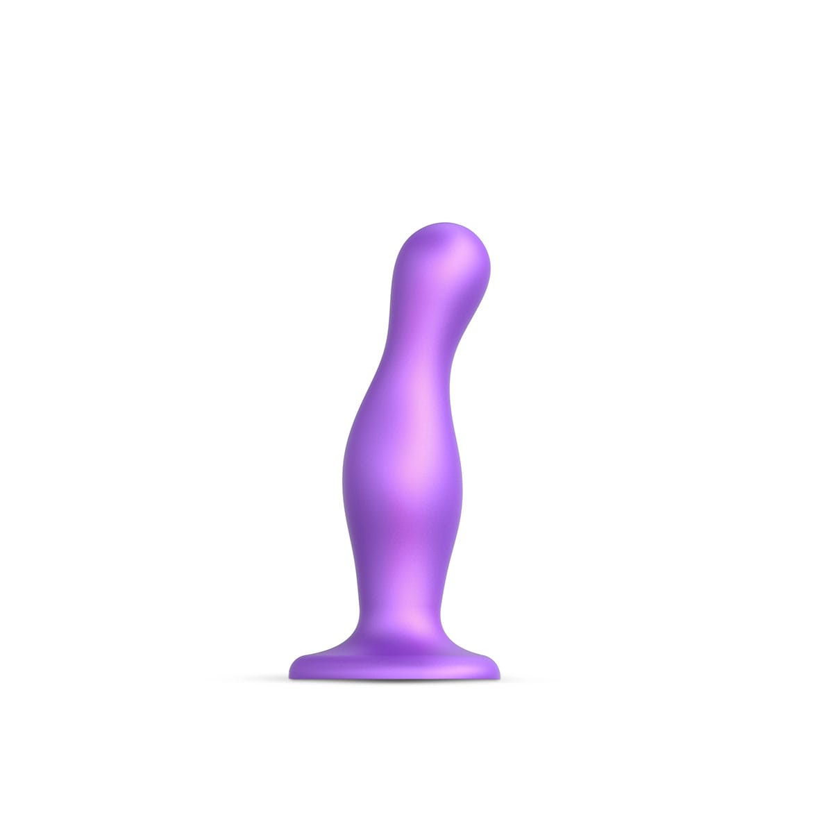 Buy Strap On Me Curvy Plug Dil Metallic Purple   Large  long and 1.85 thick dildo made by Strap-On-Me.