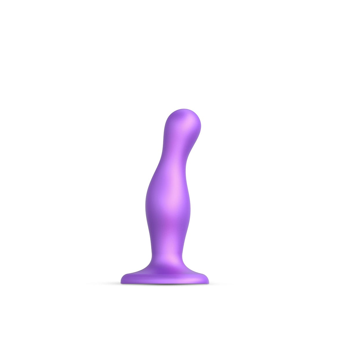 Buy Strap On Me Curvy Plug Dil Metallic Purple   Medium  long and 1.67 thick dildo made by Strap-On-Me.