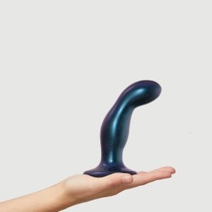 Buy Strap On Me Snaky Dil Medium   Metallic Blue  long and 1.57 thick dildo made by Strap-On-Me.