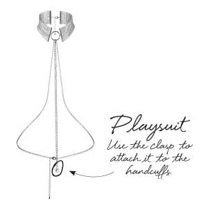 Buy Bijoux Indiscrets Desir Metallique Collar - Silver sexy jewelry for her.