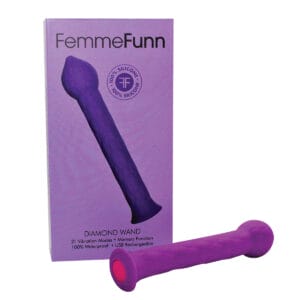 Buy a Femme Funn Diamond Wand  Purple vibrator.