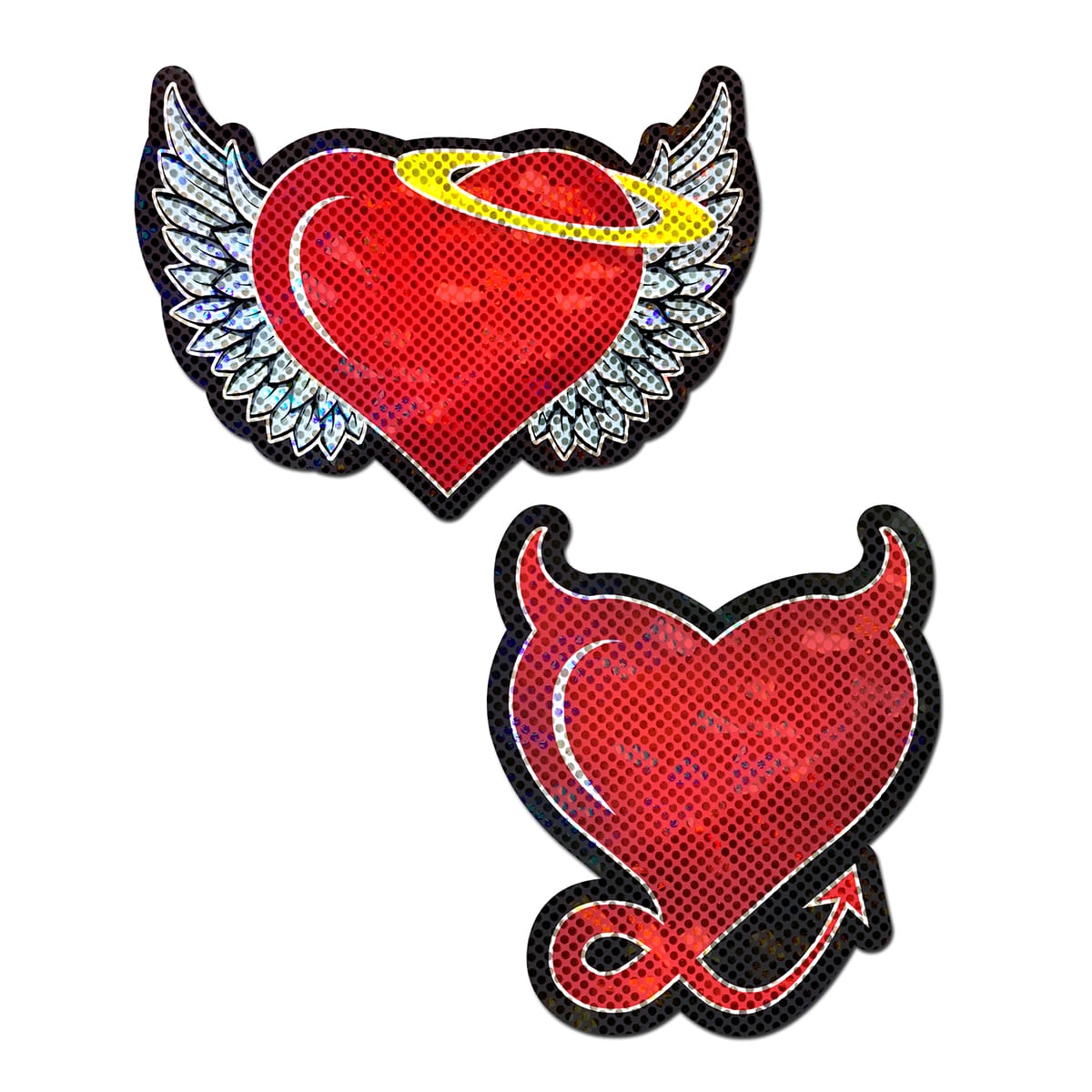 Pastease Angel Devil Hearts pasties for sale and in stock.