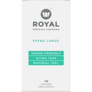 Buy Royal Intimacy XL Vegan Condoms 10pk for her, or him.