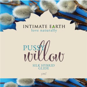 Buy   Pussy Willow Silk Hybrid Glide    Foil SINGLE vegan lube for her.
