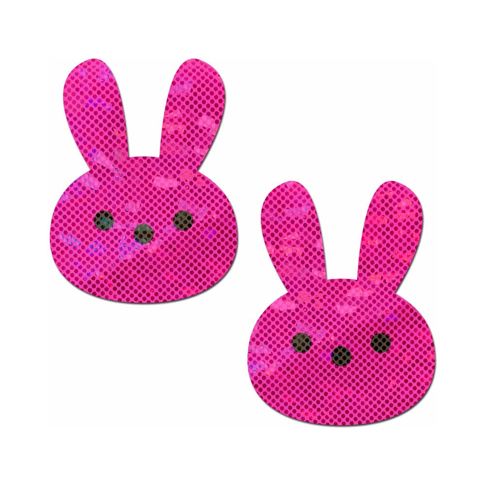 Wear Pastease Glitter Marshmallow Easter Bunny nipple covers.