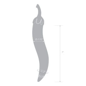 Buy GLAS Chili Pepper Dil 8.25  Inch  8.25 long and 0.63 thick dildo made by Glas.