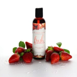 Buy     Glide   Fresh Strawberries    vegan lube for her.