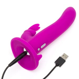 Buy a Happy Rabbit StrapOn Kit  Purple vibrator.