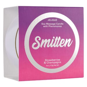 Buy Jelique Pheromone Massage Candle Smitten Strawberry Champagne 4oz for her or him.