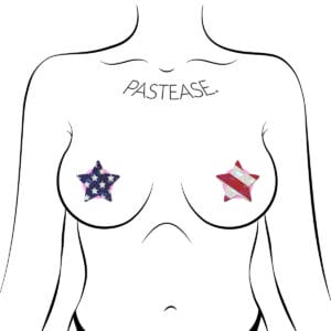 Pastease Petite Patriot Stars 4pc pasties for sale and in stock.